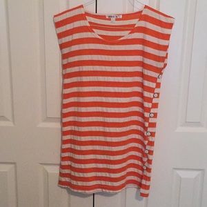 Orange striped top / tunic